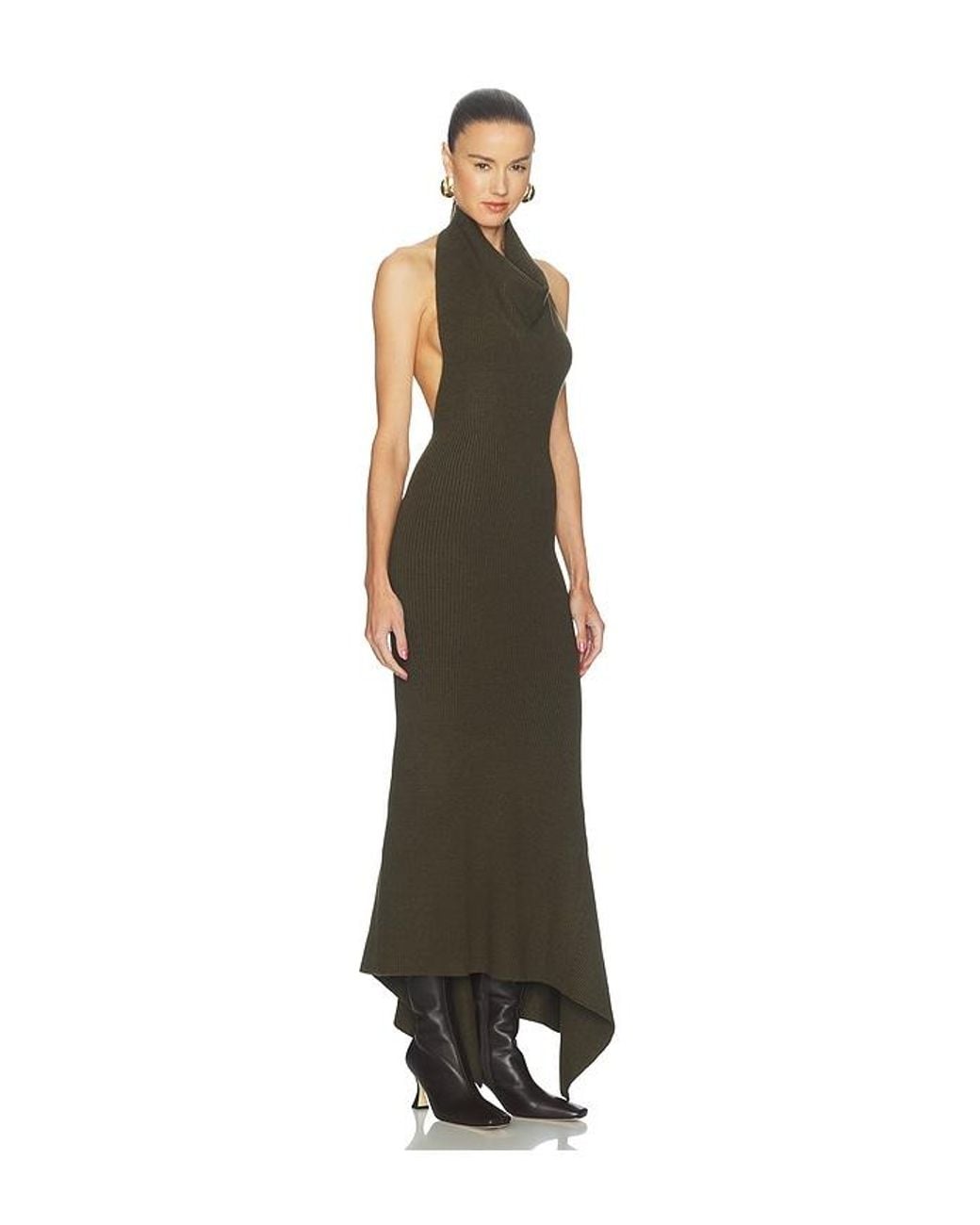 Camila Coelho Green Kimmberly Sleeveless Midi Dress