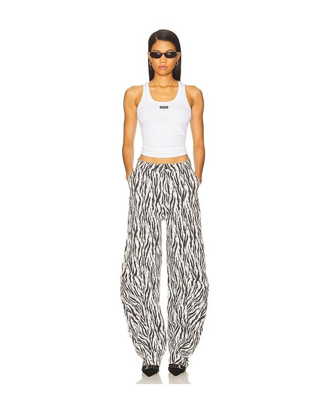 ROTATE BIRGER CHRISTENSEN White Basic Tank Top