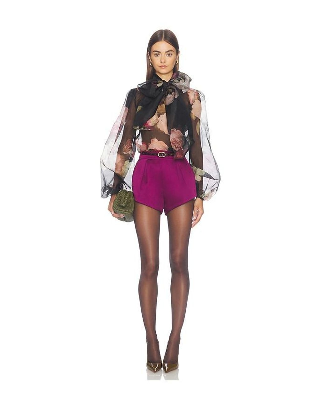 retroféte Multicolor Peregrine Blouse