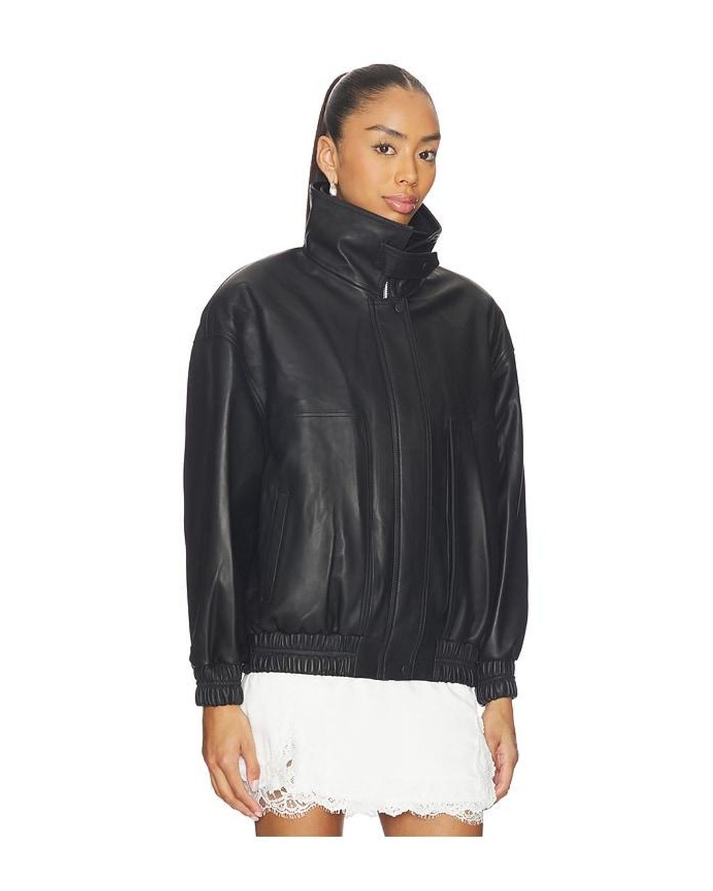 AEXAE Black Lederjacke