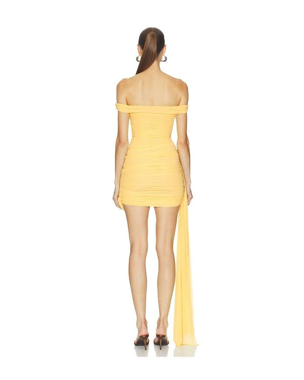 Maygel Coronel Yellow Vox Mini Dress