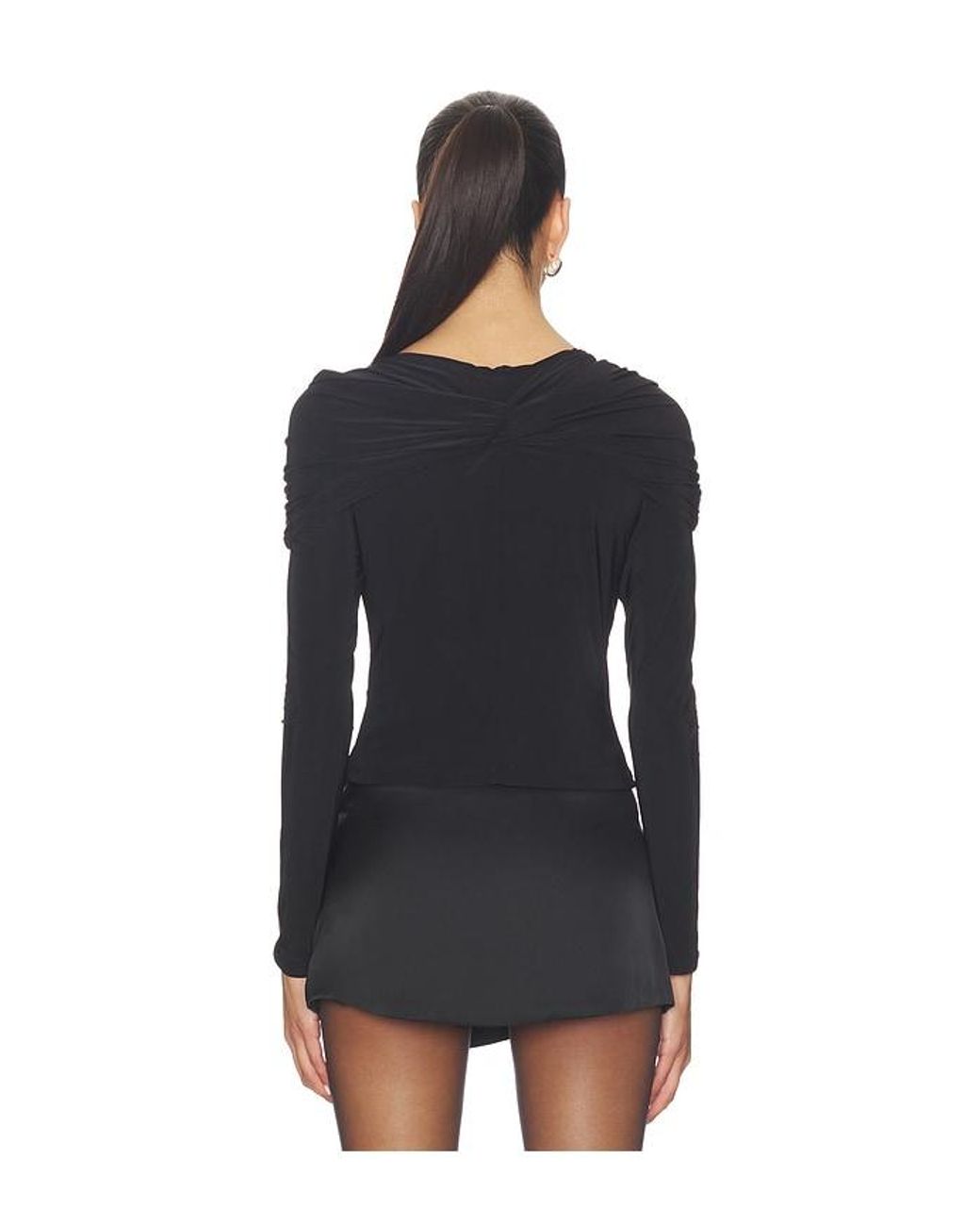 Lovers + Friends Black Eugene Top