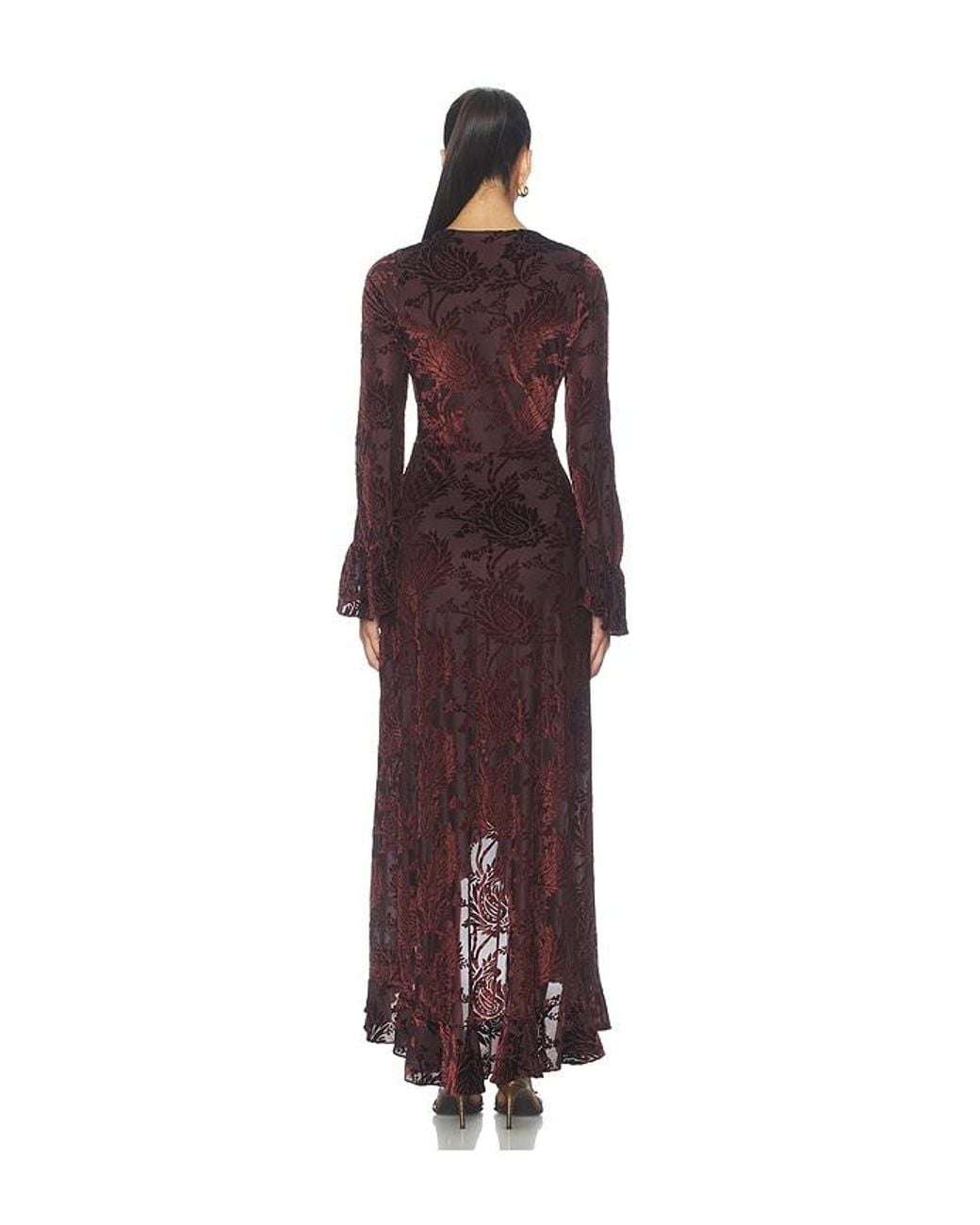 Especia Red Coulis Long Dress