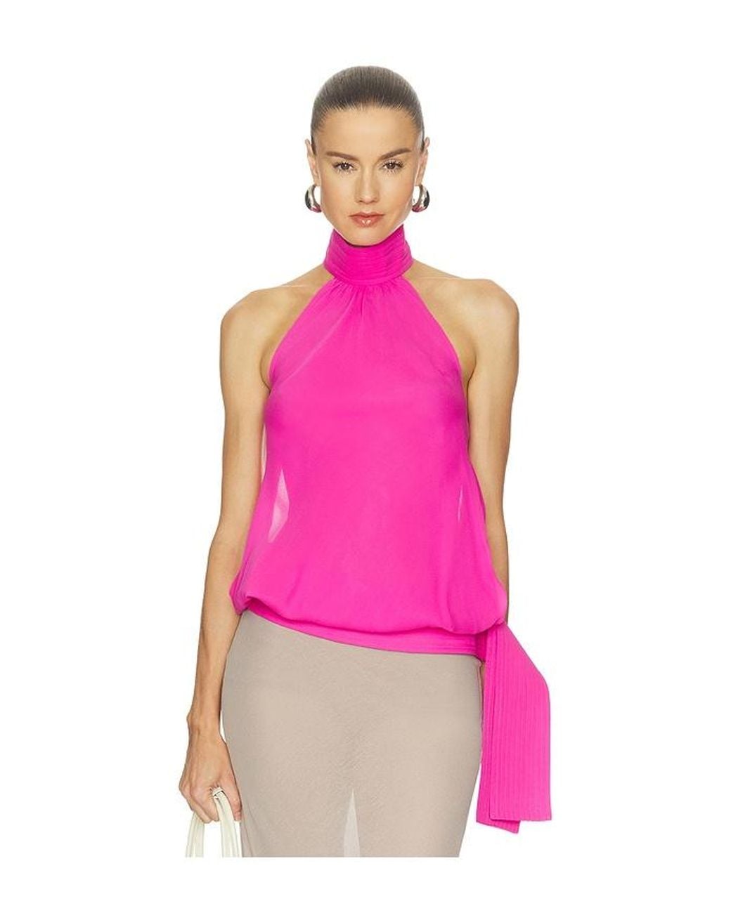 CULTNAKED Pink Bubble Top