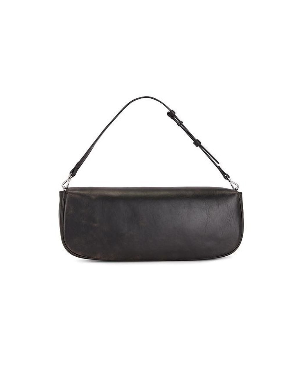 Polo Ralph Lauren Black Distressed Leather Clutch