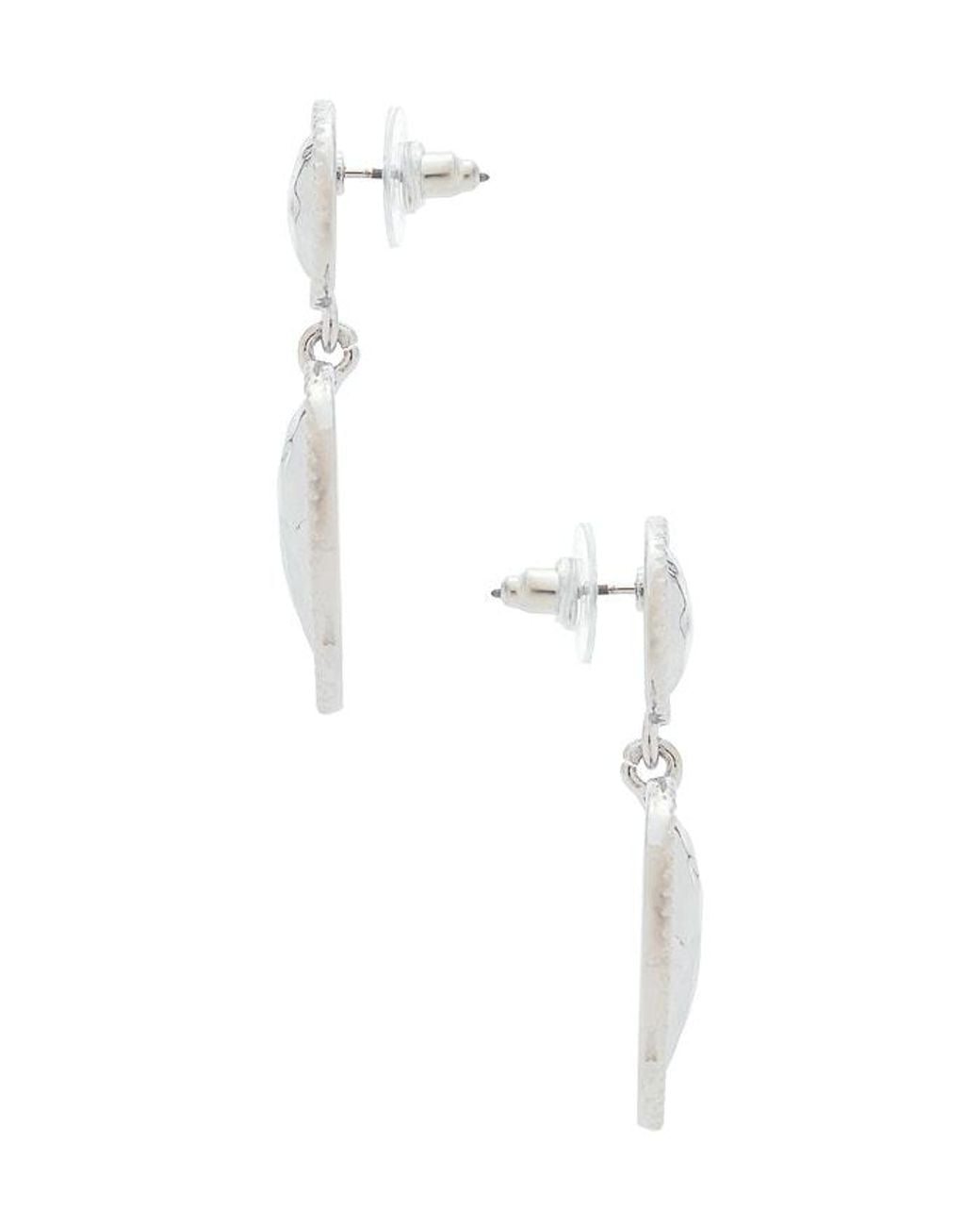 Amber Sceats White Corinth Earrings