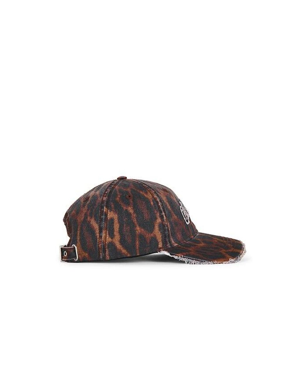 Ganni Multicolor Printed Washed Cotton Oceliot Leopard