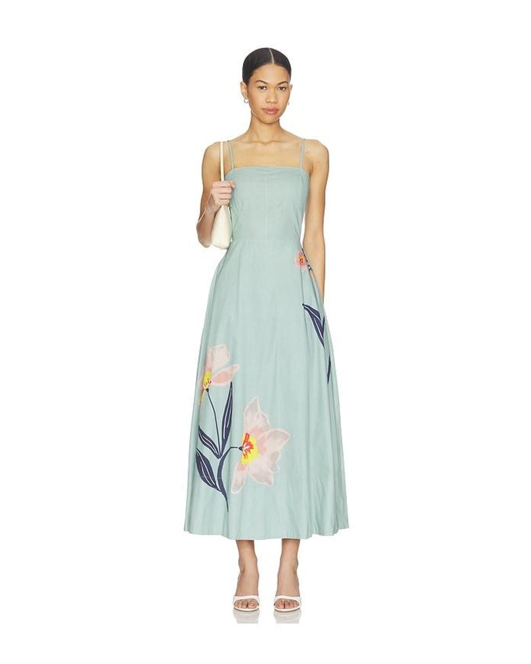 Cleobella Blue Riley Ankle Dress