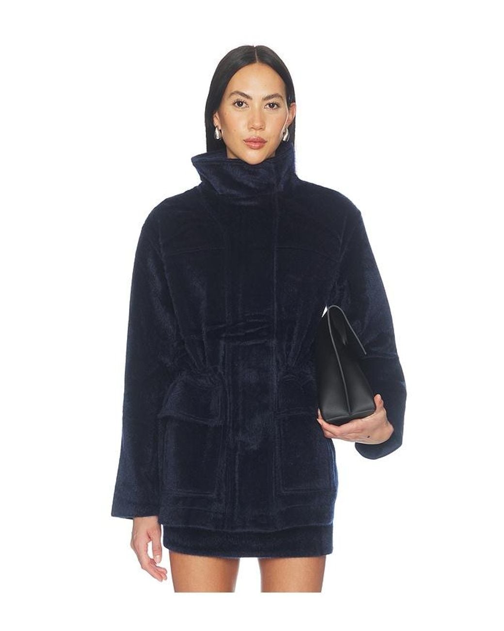 Apparis Blue Edie Faux Pony Parka Jacket