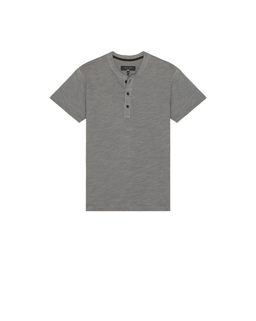 Rag & Bone Gray Classic Flame Henley for men