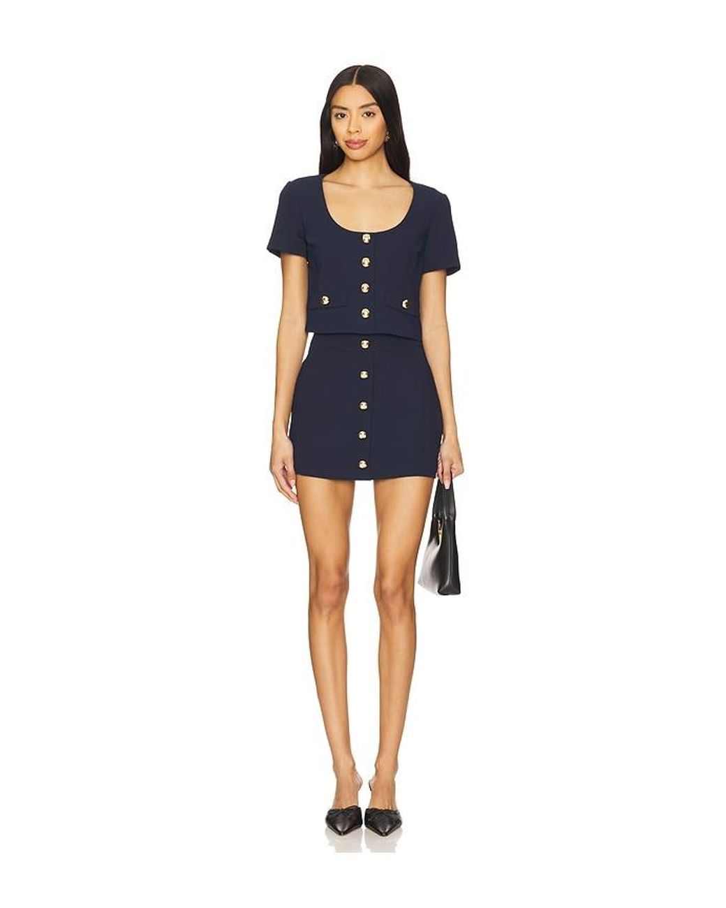 Amanda Uprichard Blue Benton Top