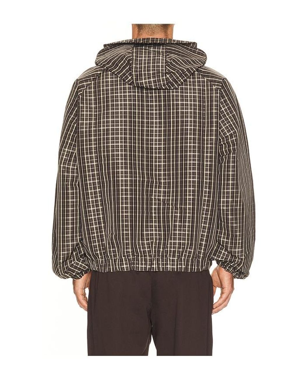 Umbro Gray Check Smock Anorak for men