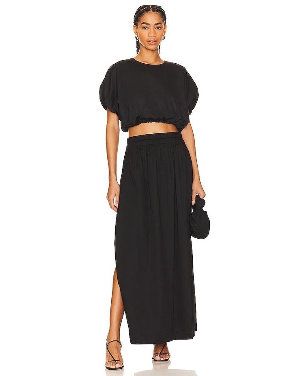 Mikoh Swimwear Black Delia Skirt