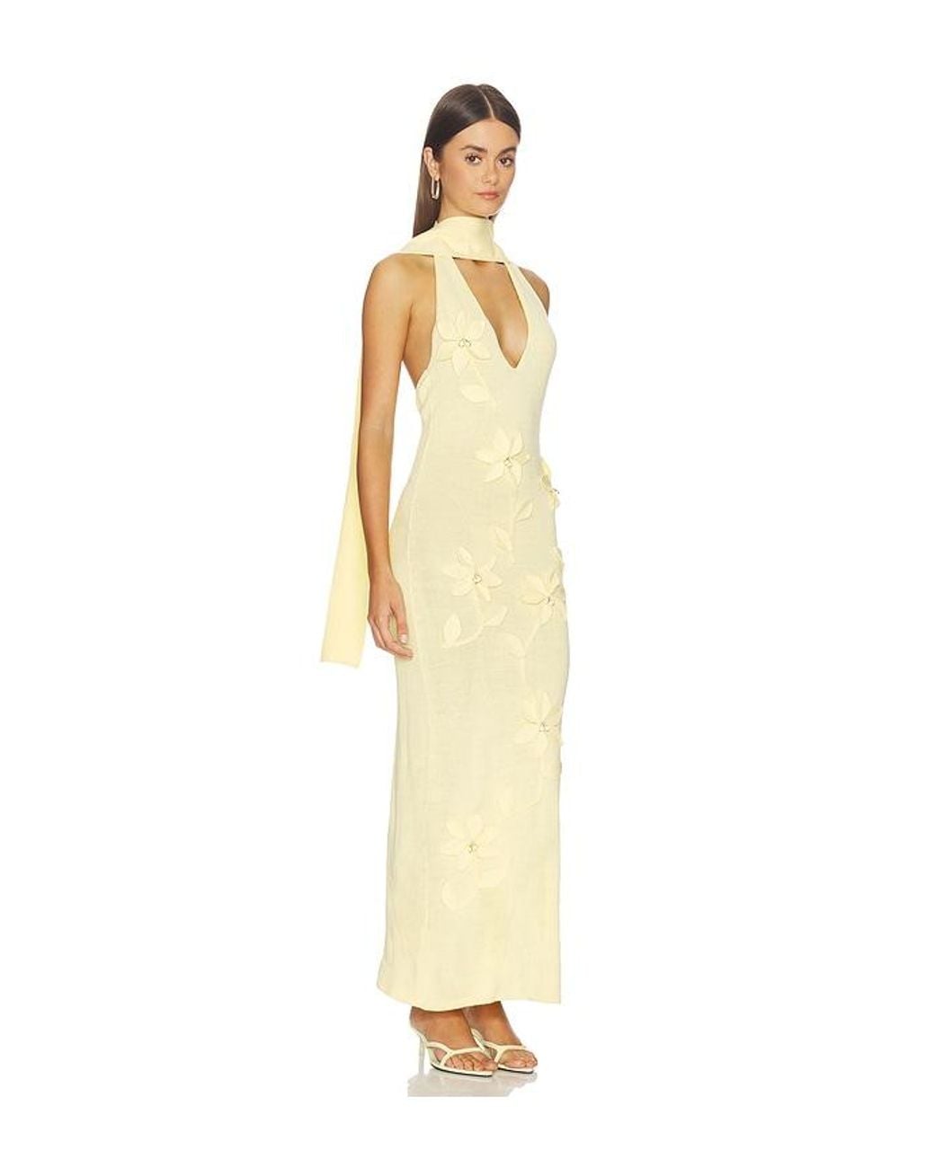 CAPITTANA Metallic Uchi Dress