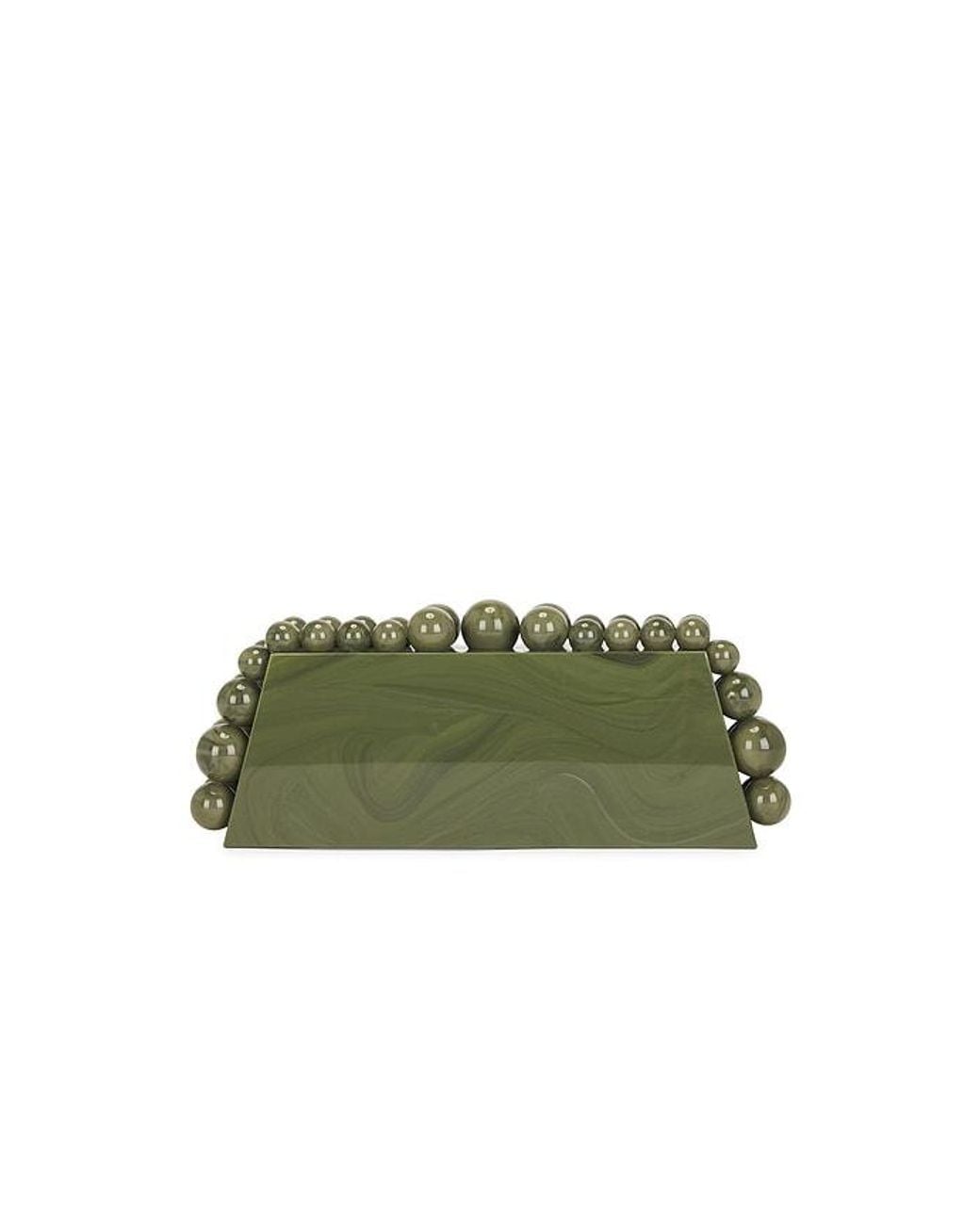 Cult Gaia Green Eos Lungo Clutch