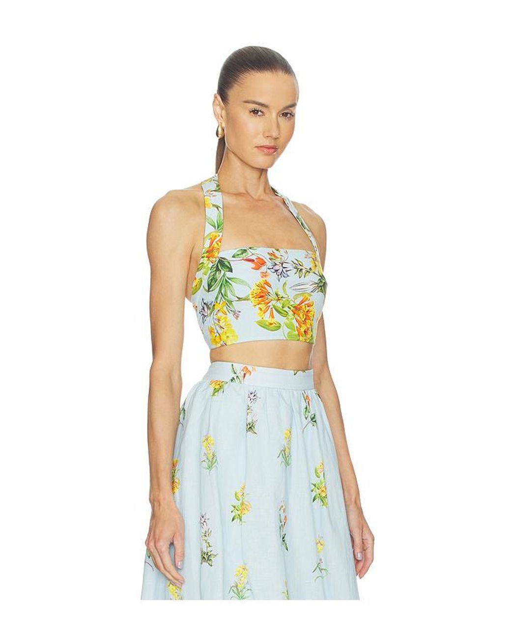 Hemant & Nandita White Crop Top
