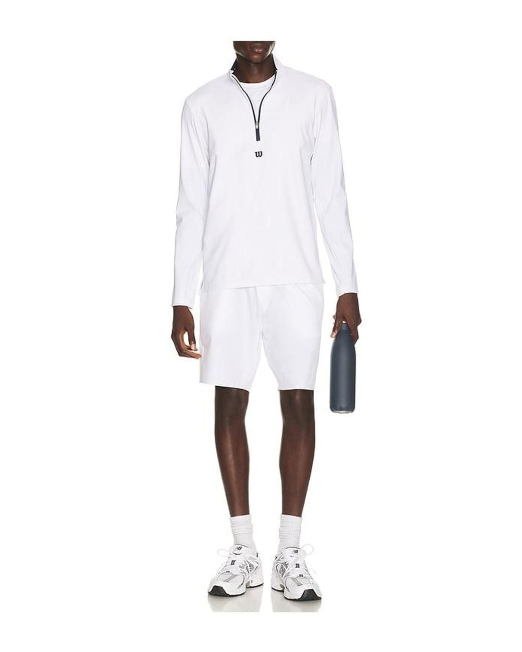 Wilson White Elevate Performance Half-Zip for men