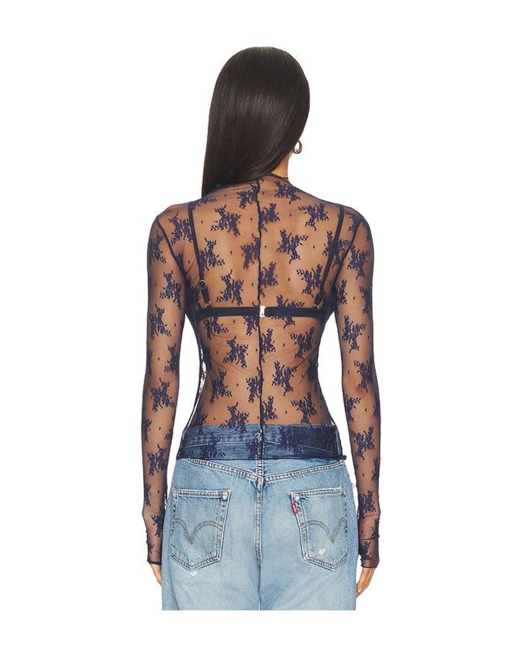 Free People Blue Lady Lux Layering Top