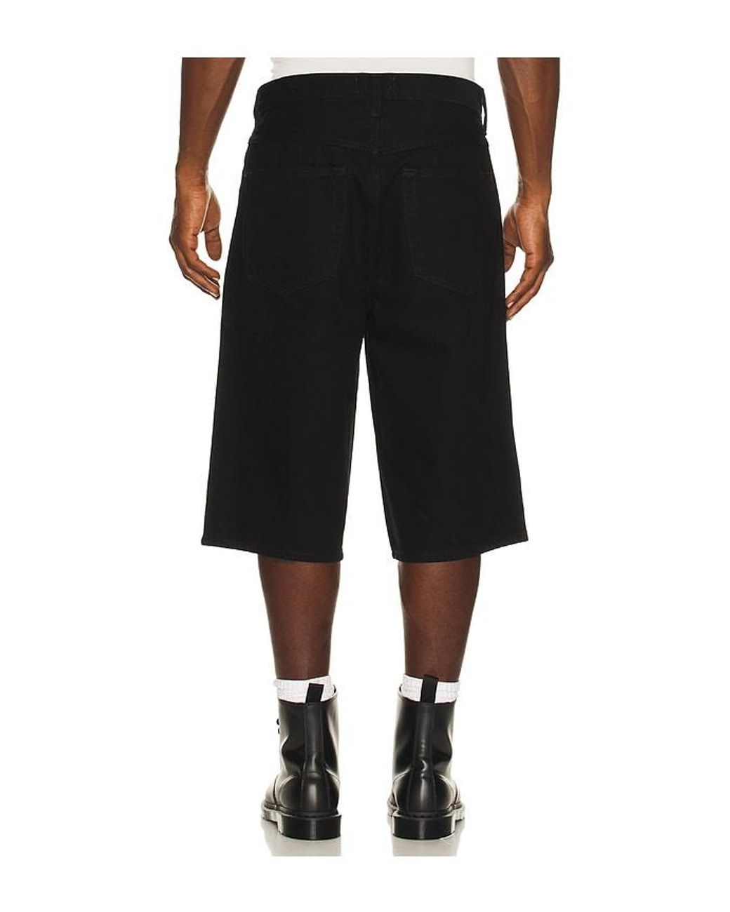 Agolde Black Fusion Skater Short for men