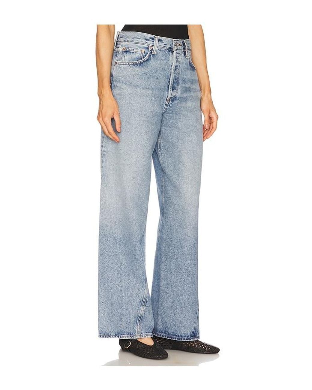 Agolde Blue Twist Low Slung Baggy