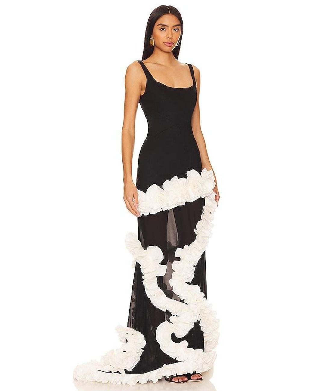 Nbd Black Wisteria Gown
