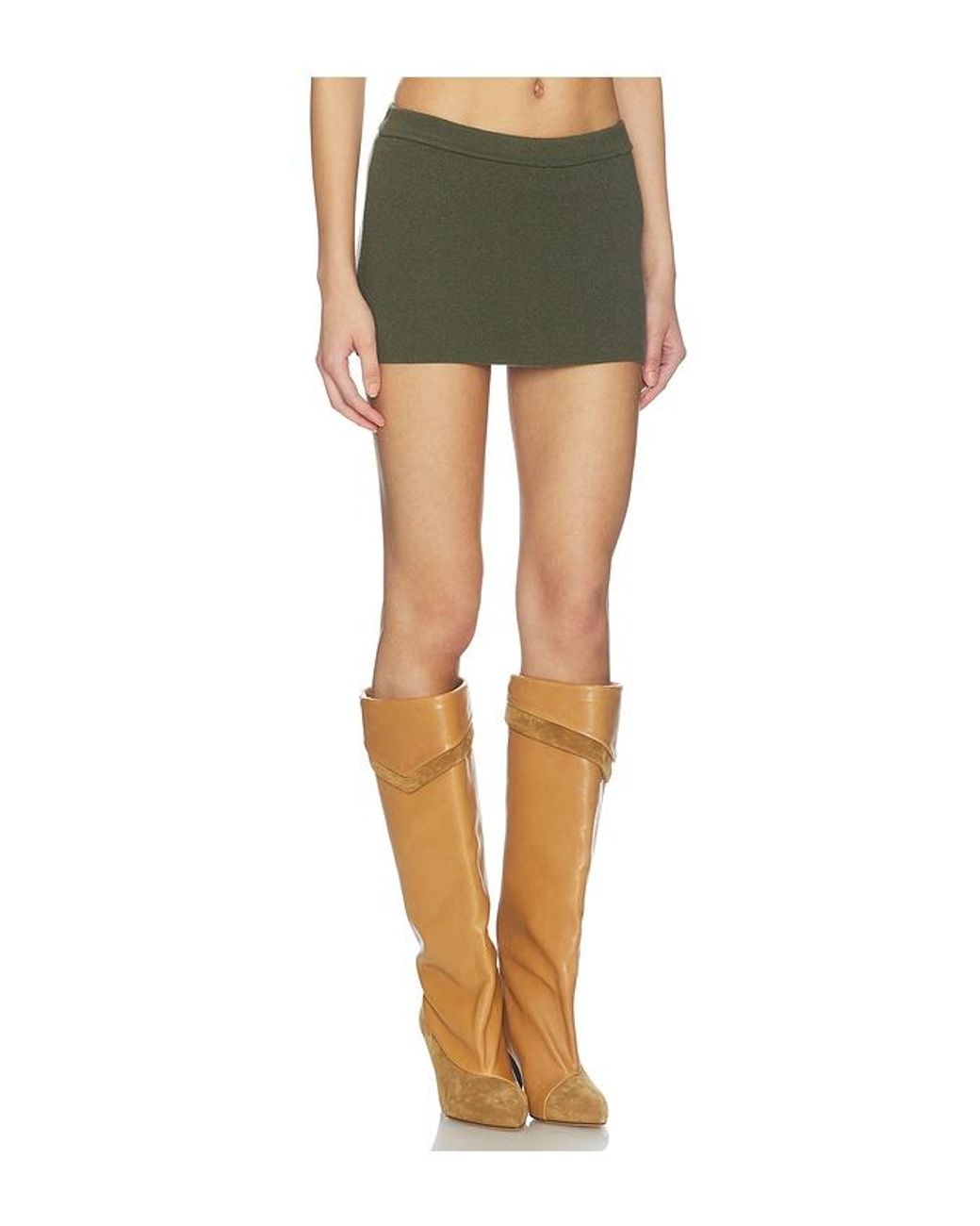 Frankie's Bikinis Green Marialla Cloud Knit Skort
