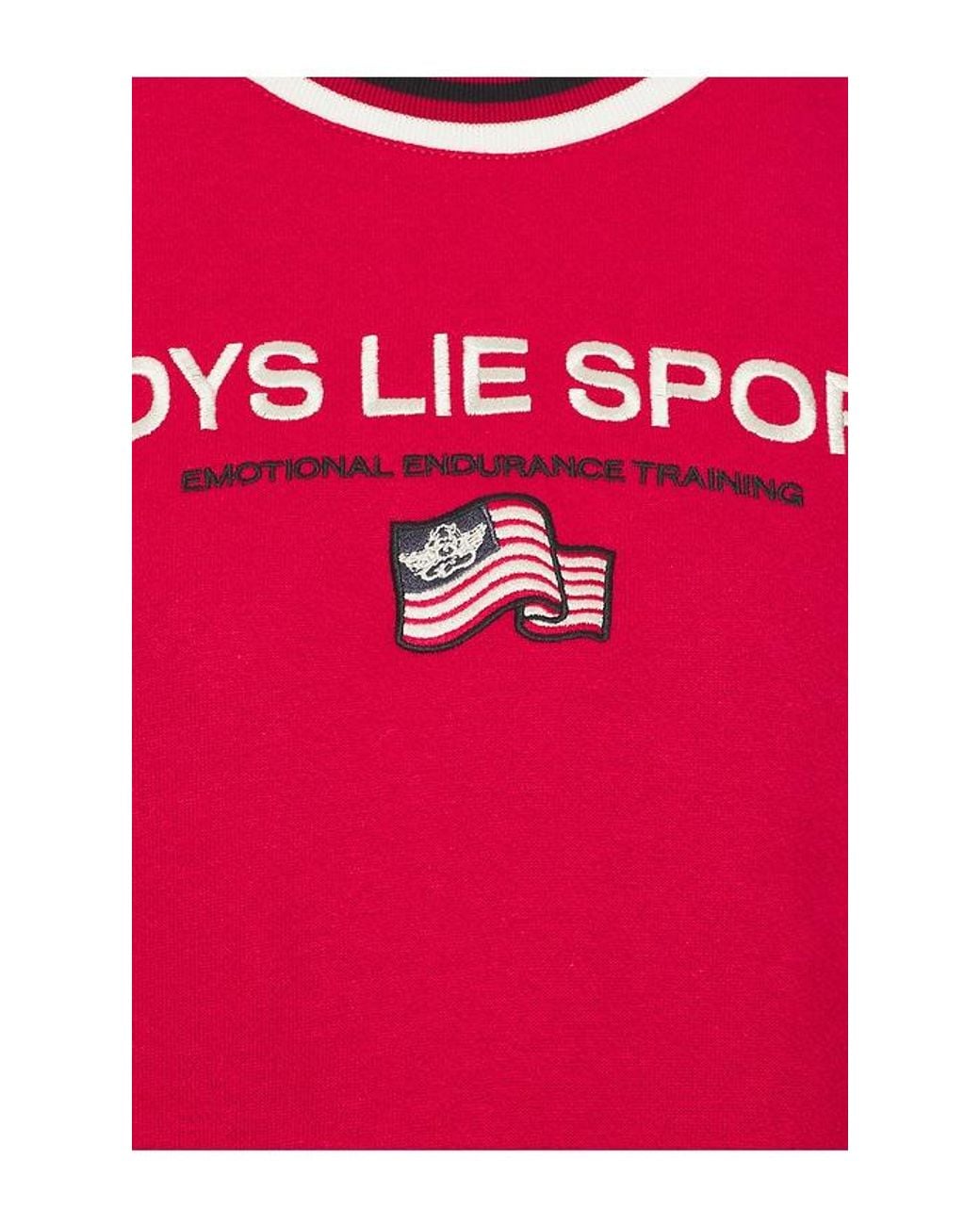 Boys Lie Red Sport Kara Crewneck Sweatshirt
