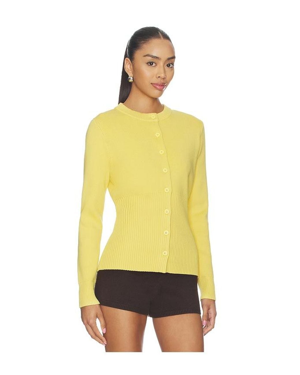 ALIGNE Yellow Ruby Knitted Cardigan