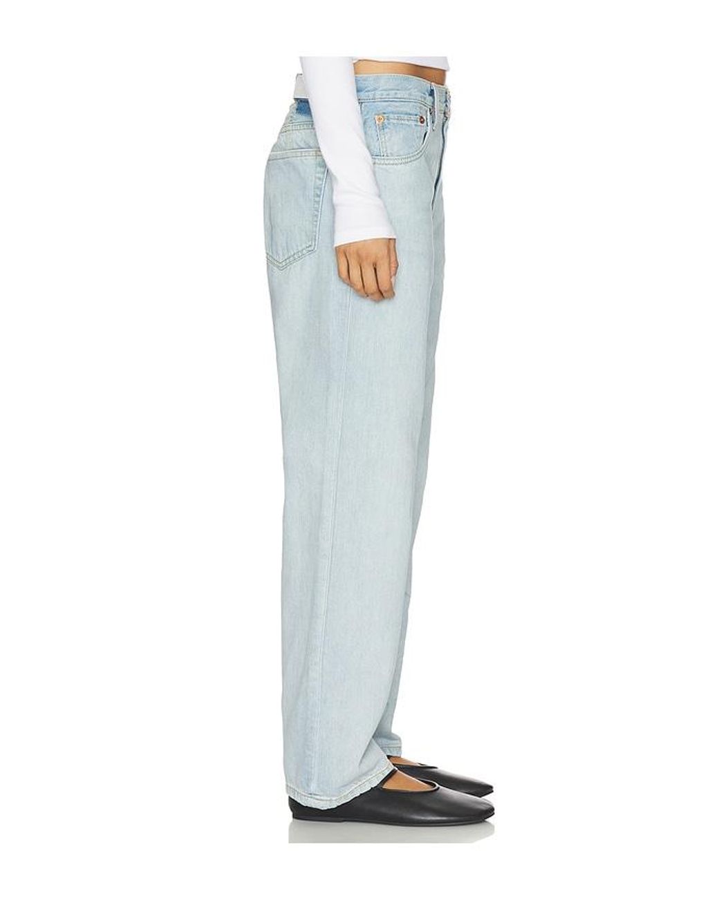 Re/done Blue The Ollie Straight Leg Jean