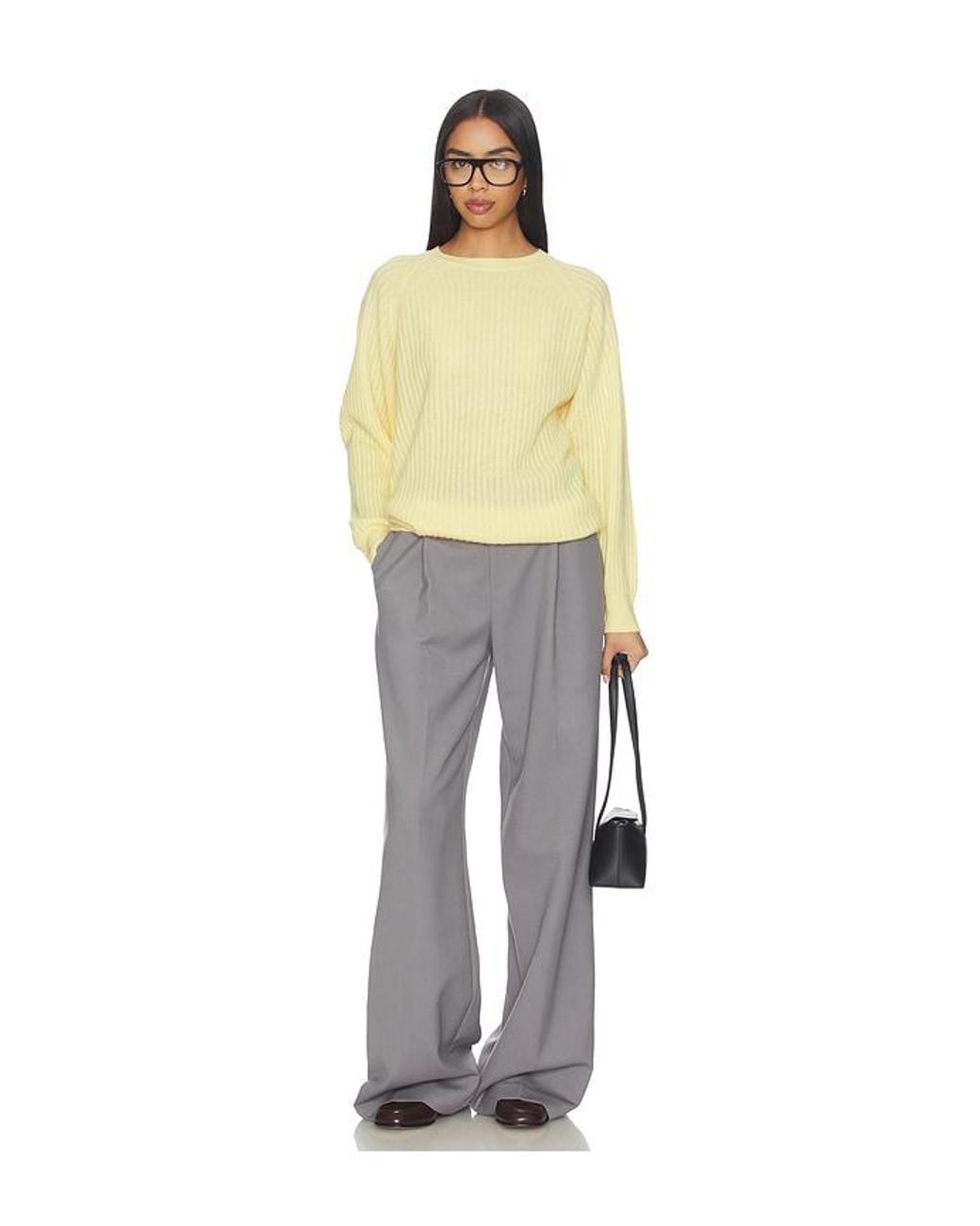 FRAME Yellow The Cashmere Sunbeam Sweater
