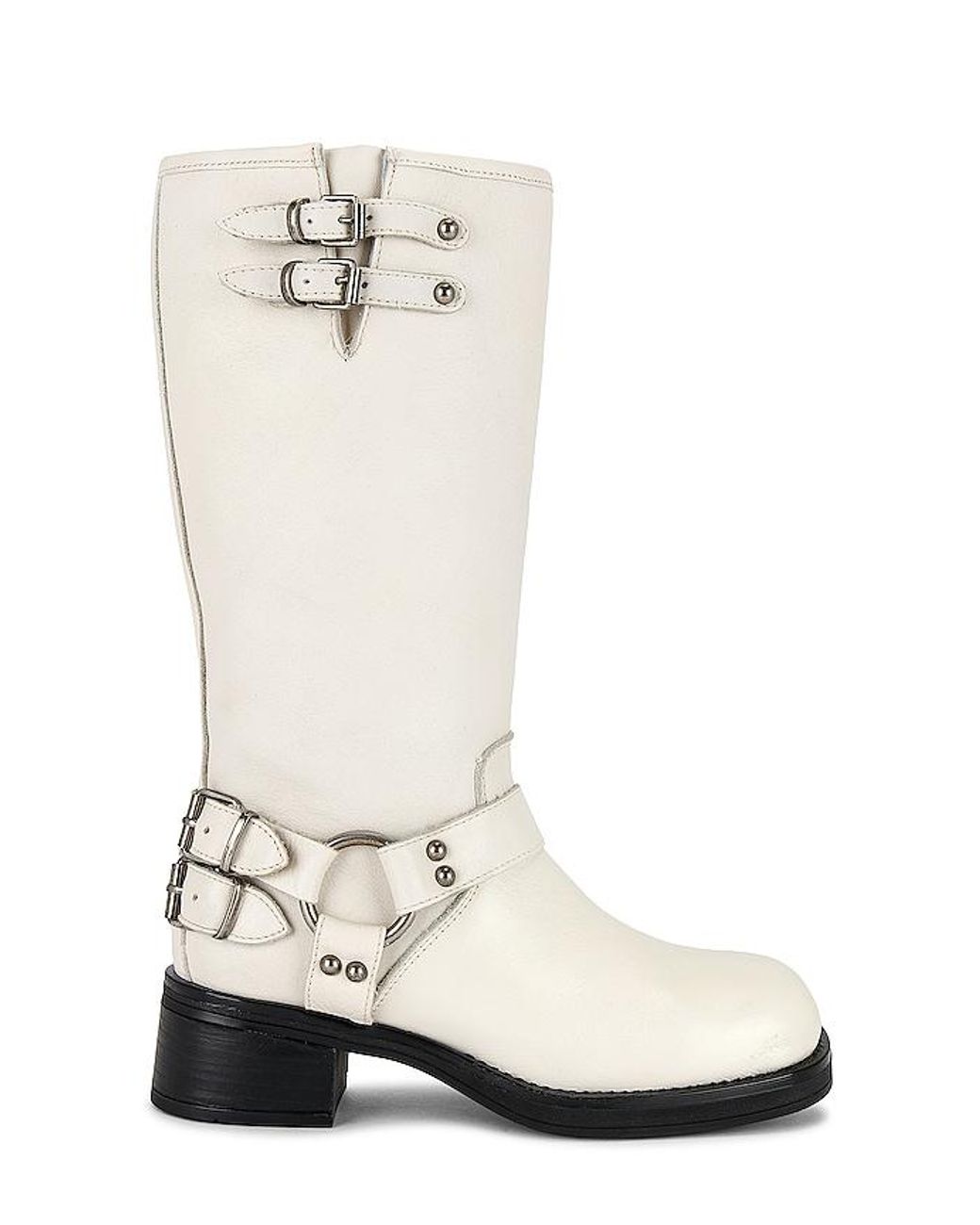 Steve madden shop boots white