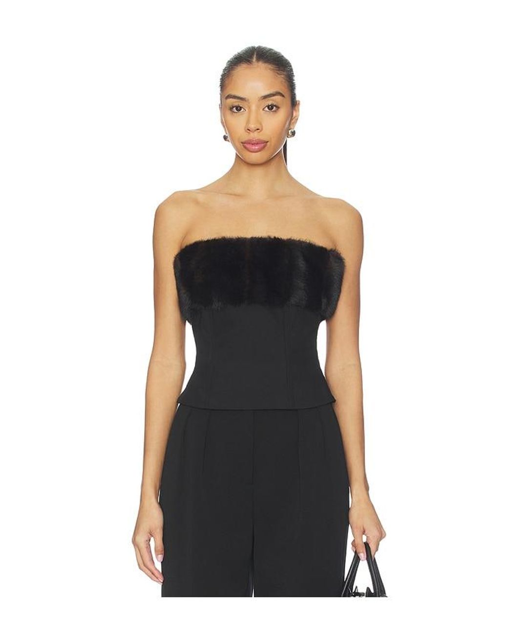 Apparis Black Ivy Tube Top