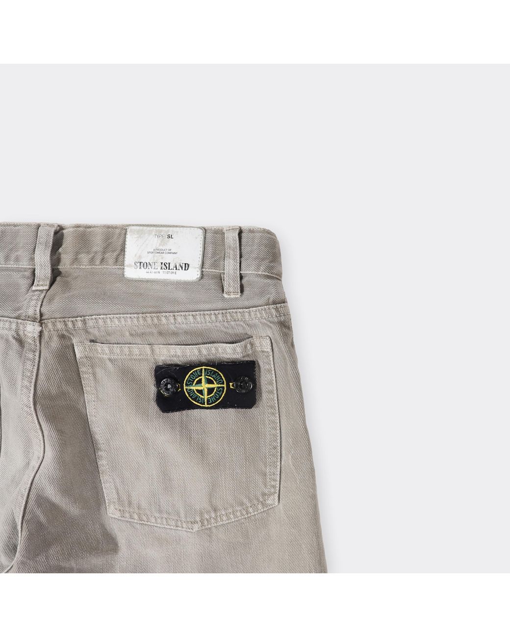 Stone Island Womens Vintage Jeans in Gray | Lyst