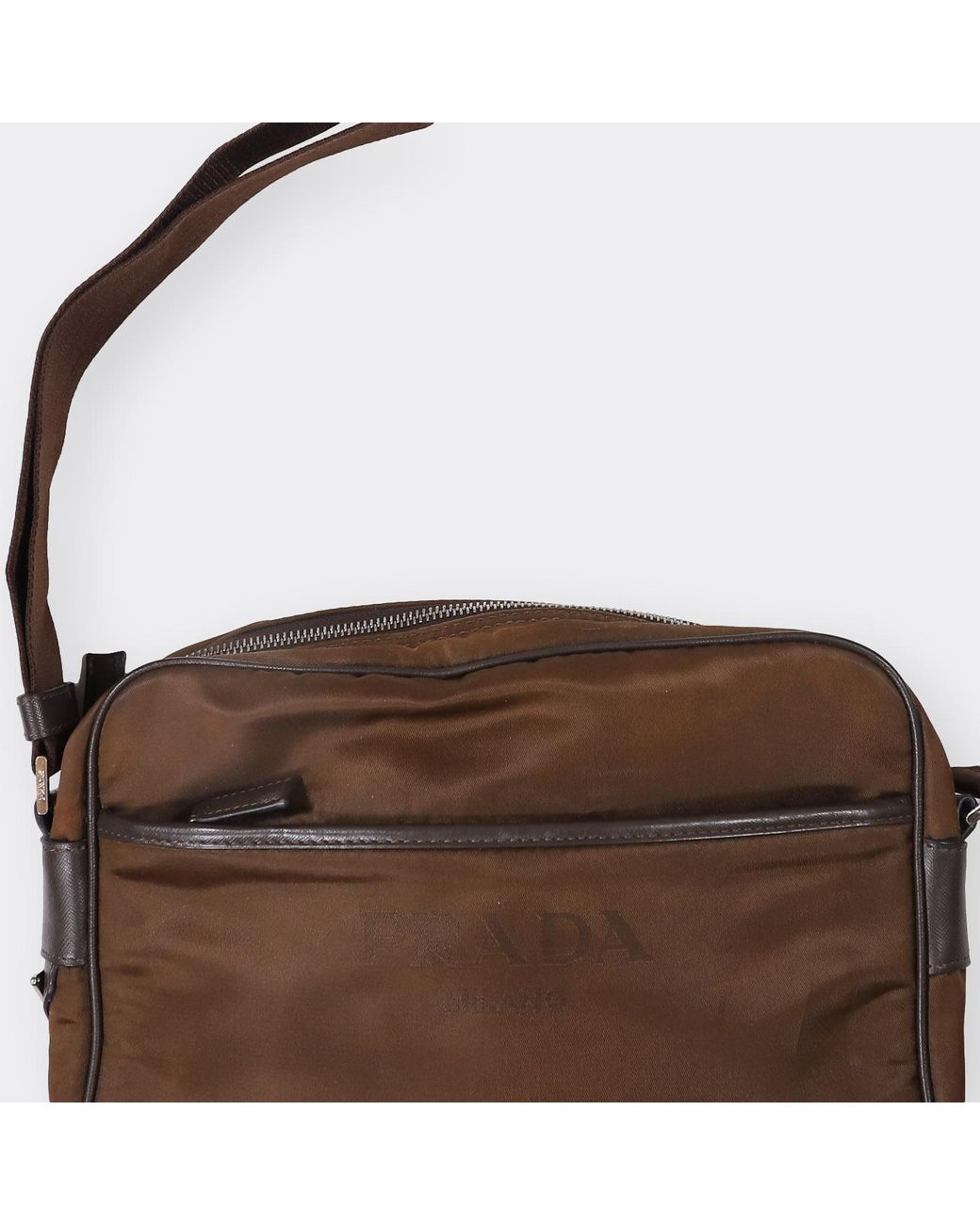 prada crossbody bag brown