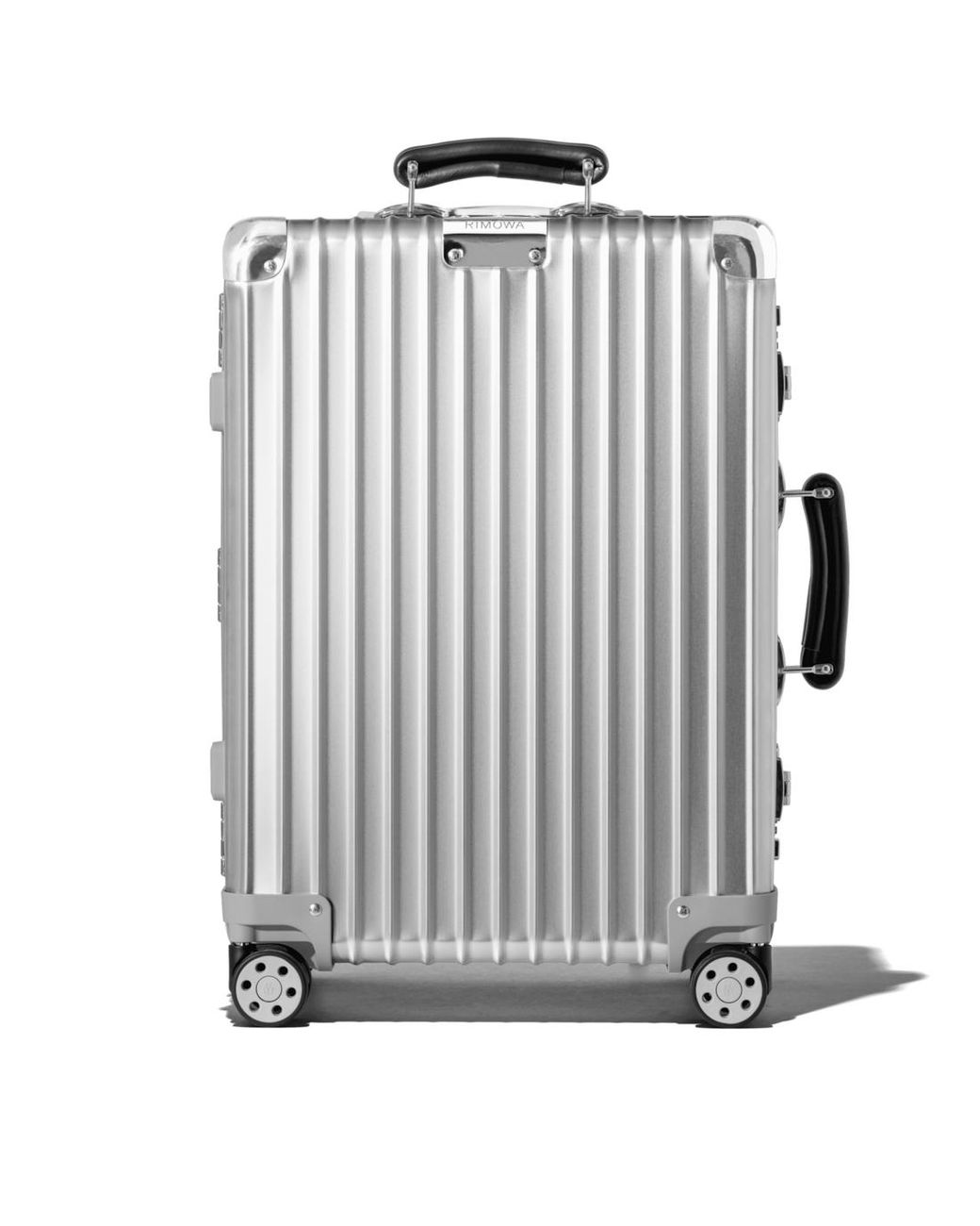 RIMOWA Leather Classic Cabin S Suitcase in Silver (Metallic) - Save 31% ...