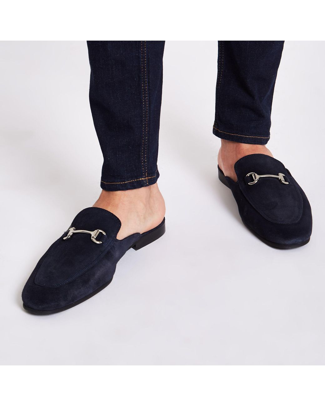 River island sales backless loafers