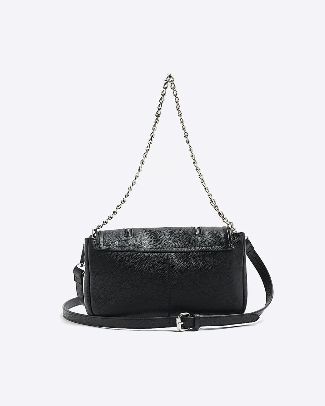 River island black leather bag new arrivals