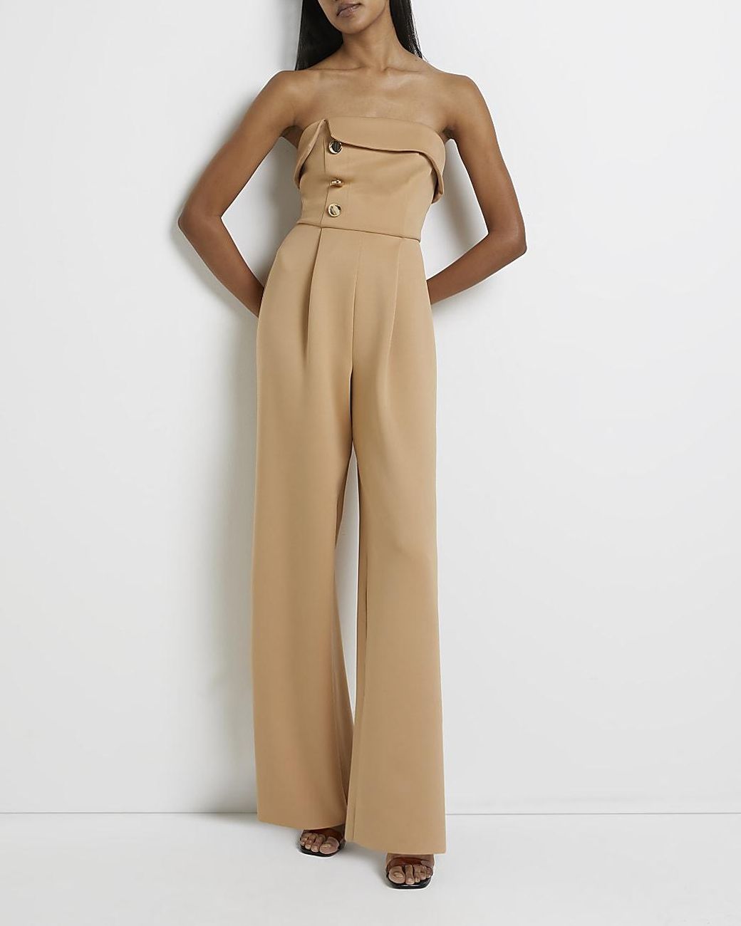 River Island Sleeveless Jumpsuit in 