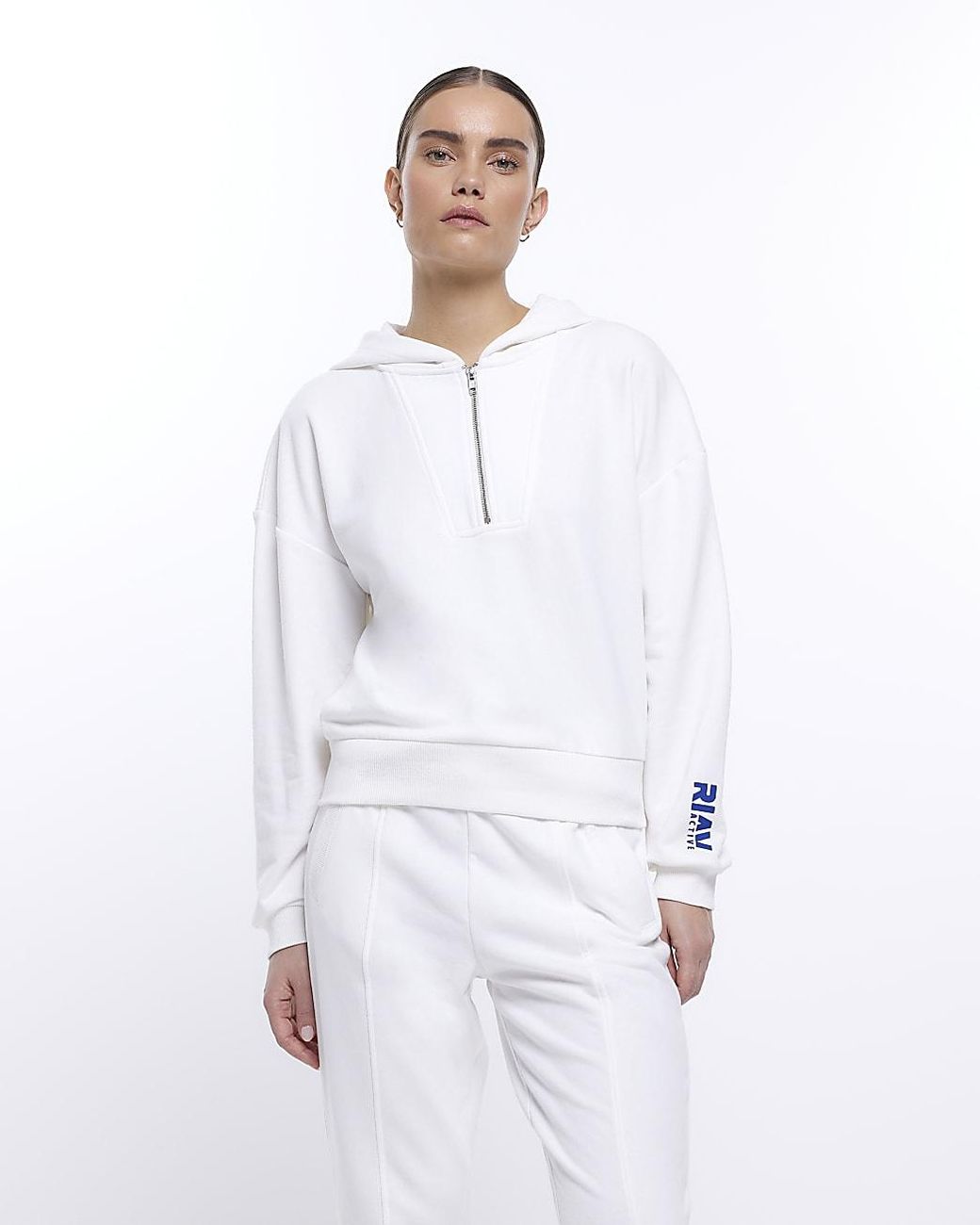 cropped hoodie river island