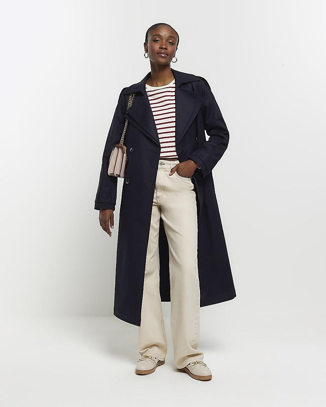 River island trench shop coat womens