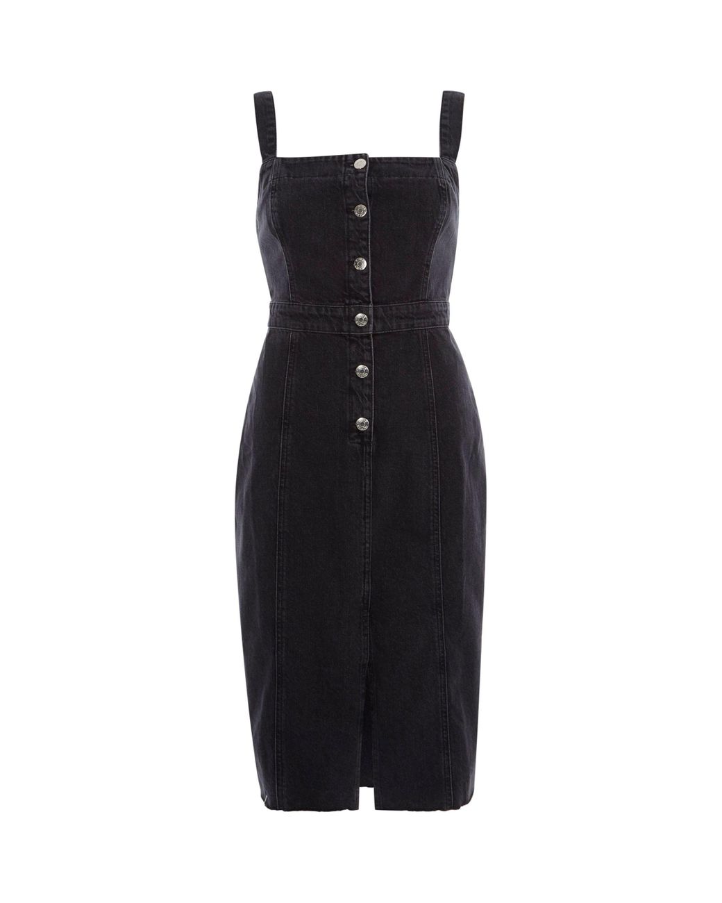 River Island Black Fitted Button 
