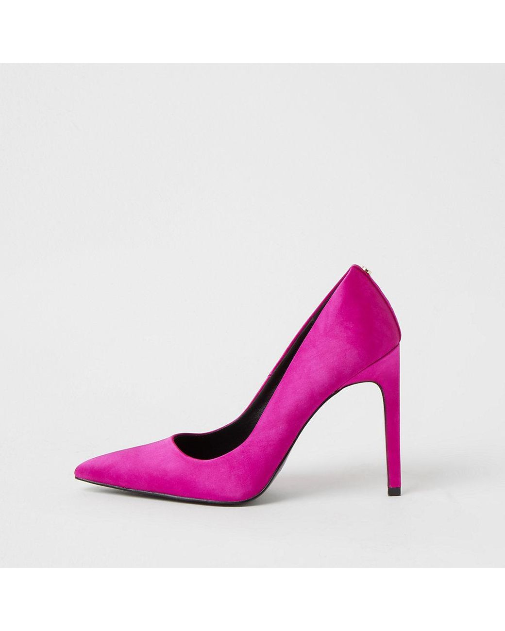 Pink satin court shoes Clearance