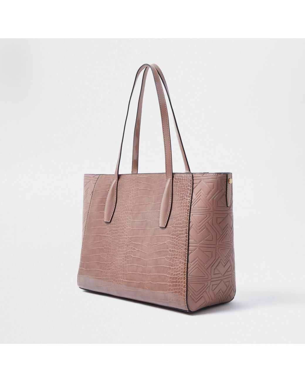 River Island Rue Saint Dominique Pink Shopper Bag Lyst UK