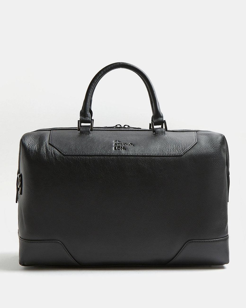 Black Ri Studio Leather Holdall Bag 