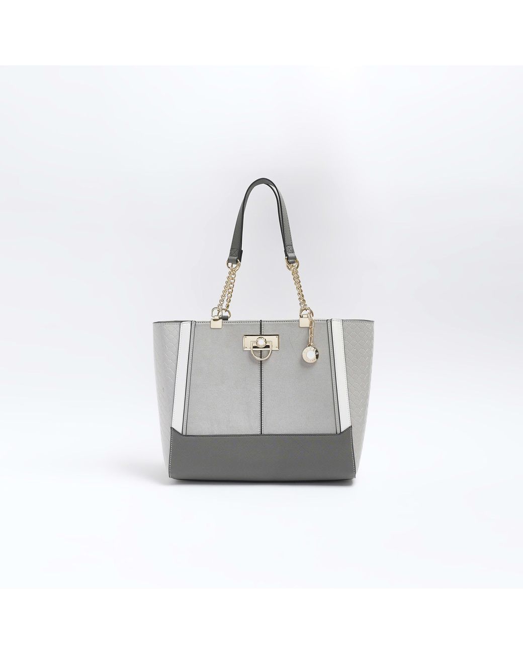River Island Tote Bag in Grey Lyst UK