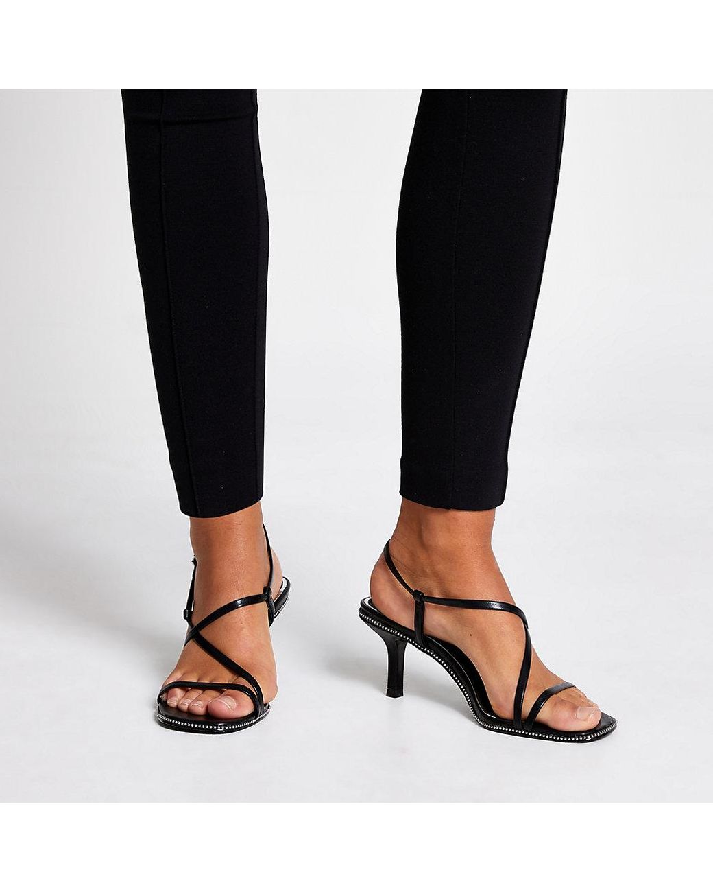Buy Black Heeled Sandals for Women by FROH FEET Online | Ajio.com