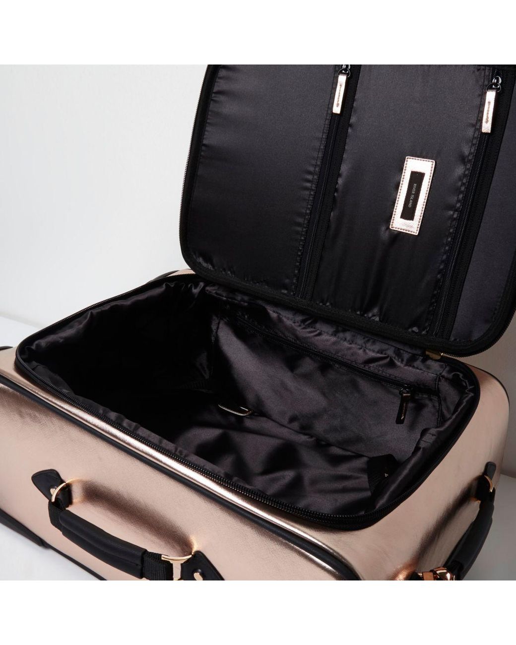 Island Rose Gold Metallic Suitcase Lyst UK