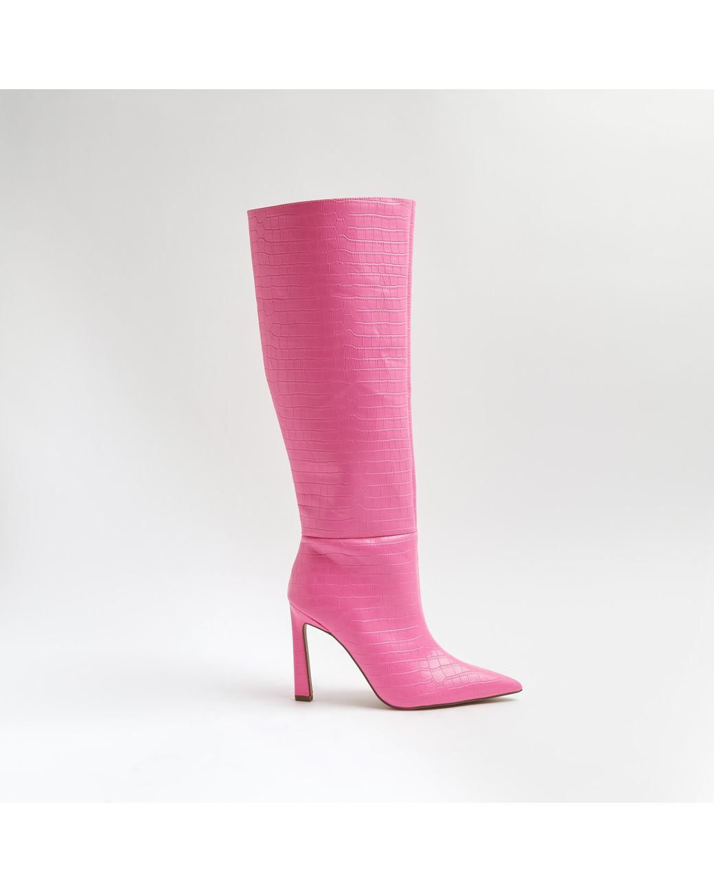 River island pink best sale boots