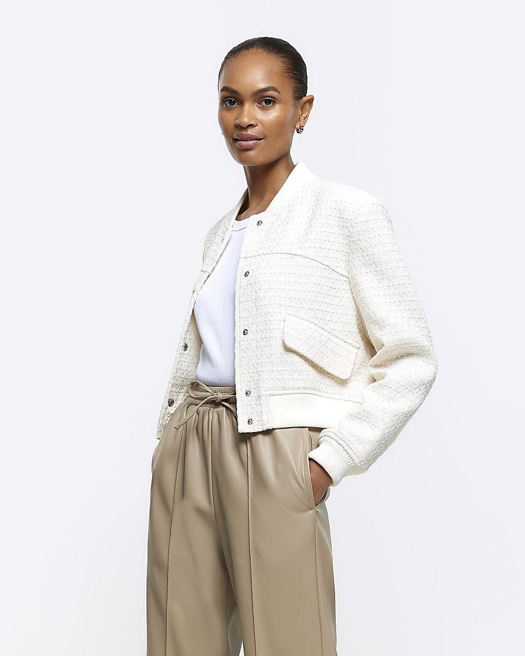 River island sale white jacket