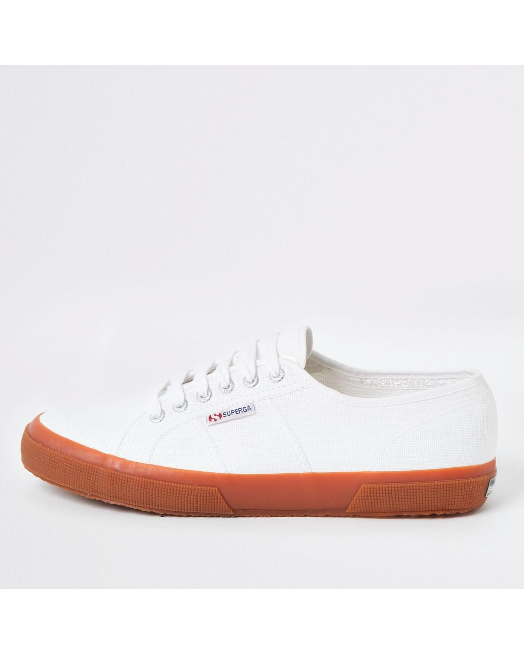 Superga Superga White Gum Sole Runner Trainers for Men Lyst